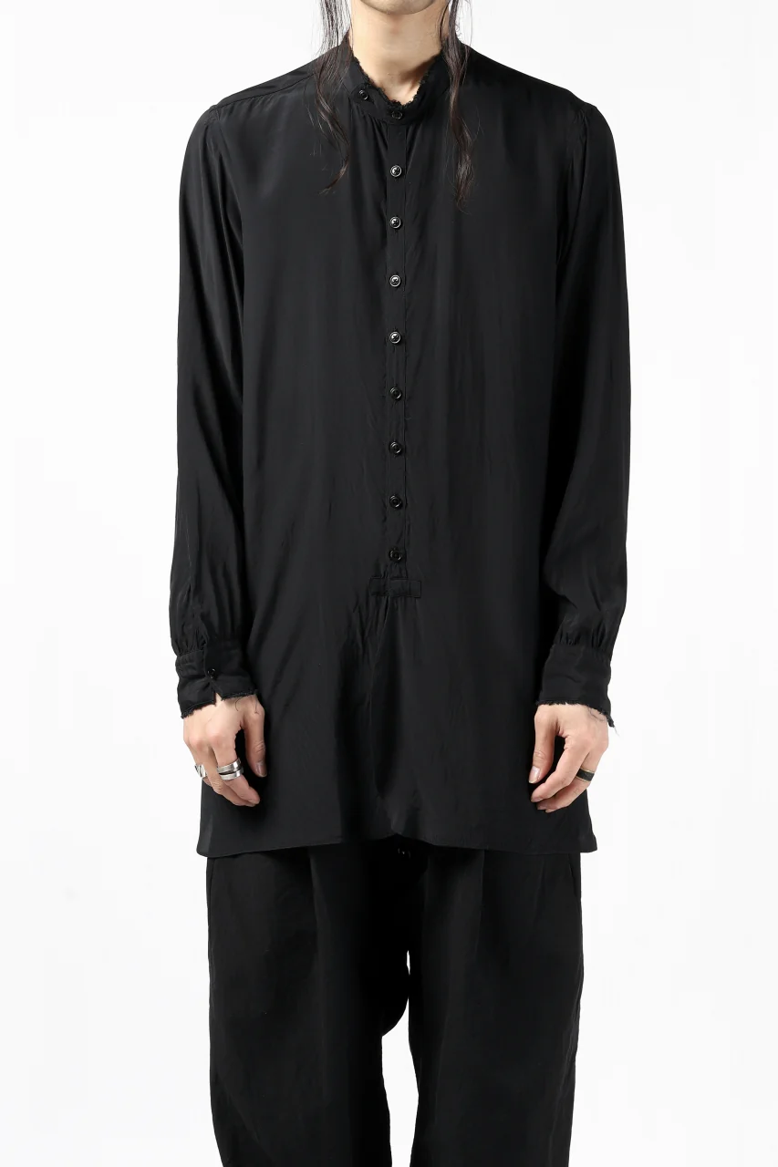 KLASICA exclusive SH-021 LONG SHIRT / FUJI ETTE (BLACK) - Image 2