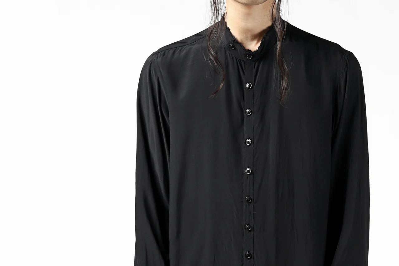 KLASICA exclusive SH-021 LONG SHIRT / FUJI ETTE (BLACK) - Image 27