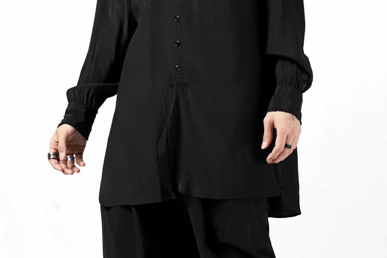 KLASICA exclusive SH-021 LONG SHIRT / FUJI ETTE (BLACK) - Image 29