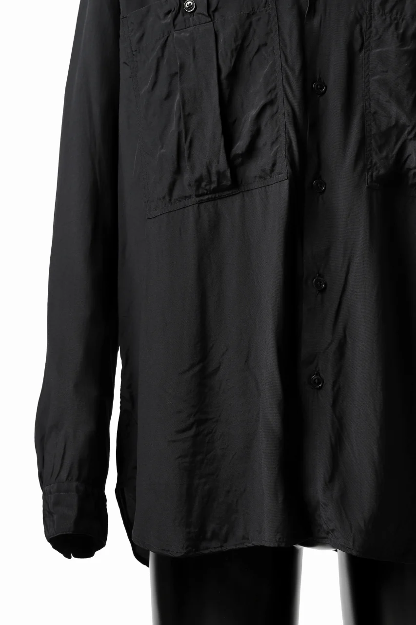 KLASICA exclusive SH-035 POCKET SHIRT / FUJI ETTE (BLACK) - Image 21