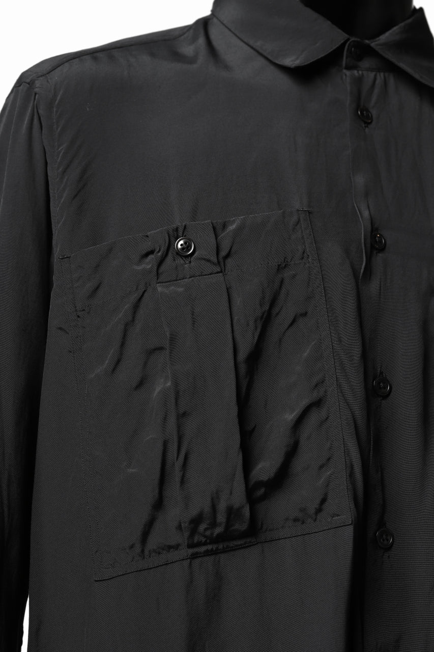 KLASICA exclusive SH-035 POCKET SHIRT / FUJI ETTE (BLACK) - Image 24