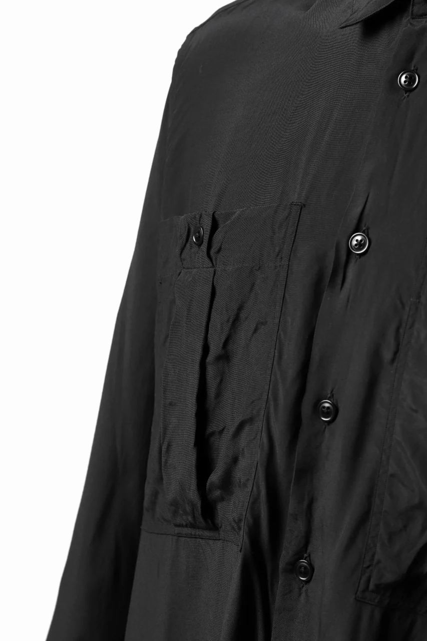 KLASICA exclusive SH-035 POCKET SHIRT / FUJI ETTE (BLACK) - Image 26