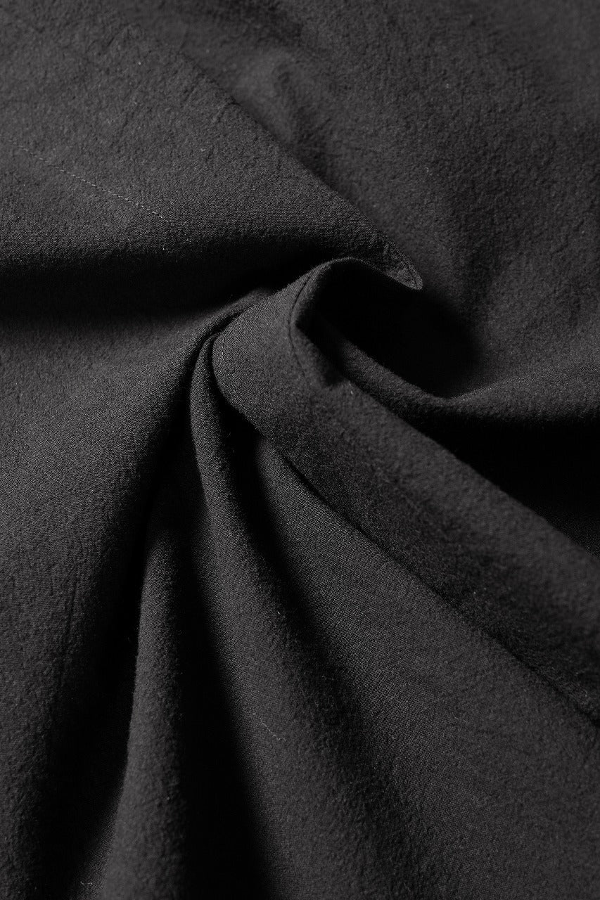 KLASICA EXTRA WIDE BOXY SHIRTS / HIGH TWISTED COTTON POPLIN HANDWASH & SUN DRY (BLACK) - Image 15