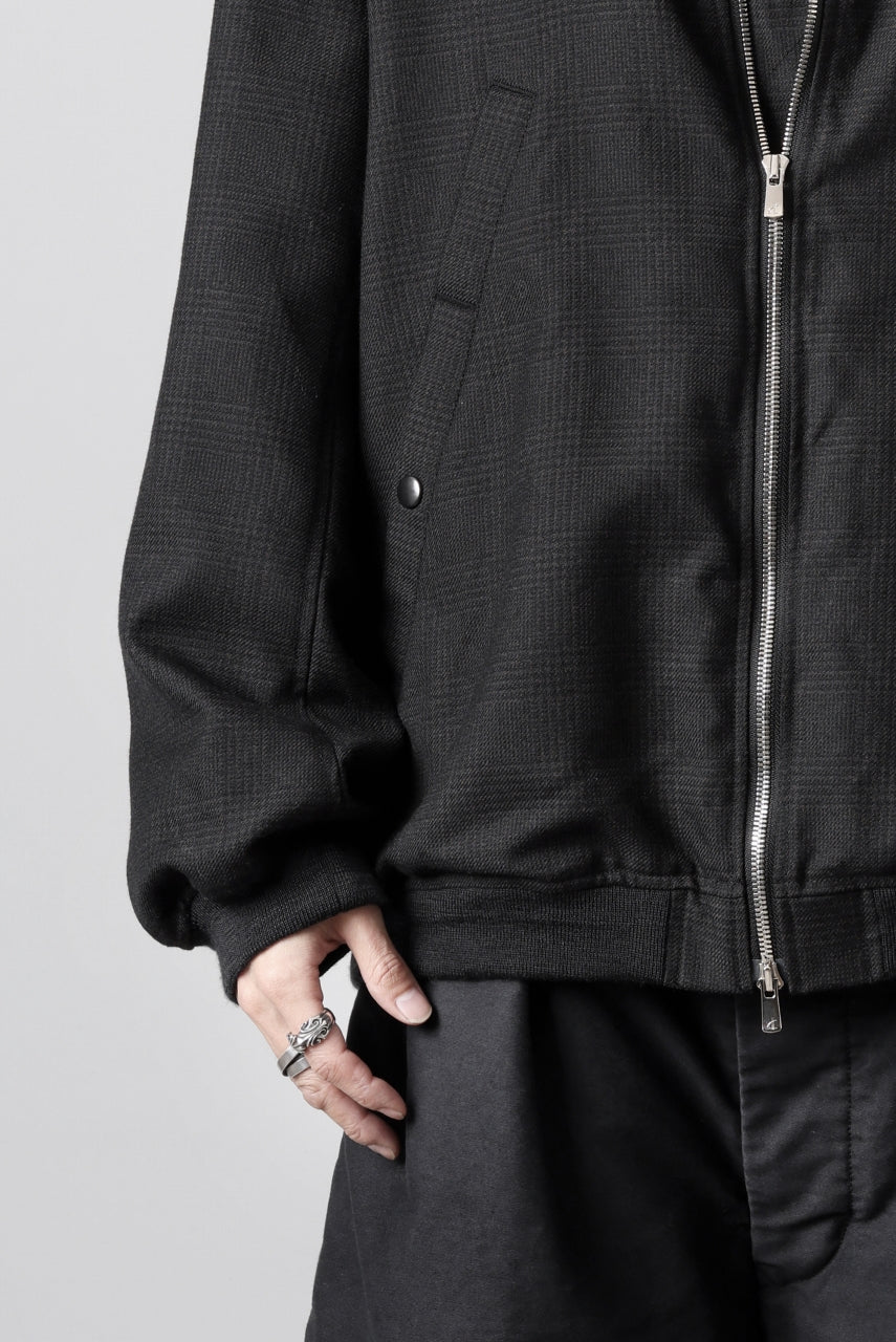 KLASICA FL-PC FLIGHT JACKET / REPULSION NIGHT GLEN CHECK WOOL (SHADOW CHECK) - Image 37