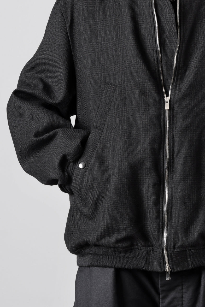 KLASICA FL-PC FLIGHT JACKET / REPULSION NIGHT GLEN CHECK WOOL (SHADOW CHECK) - Image 39