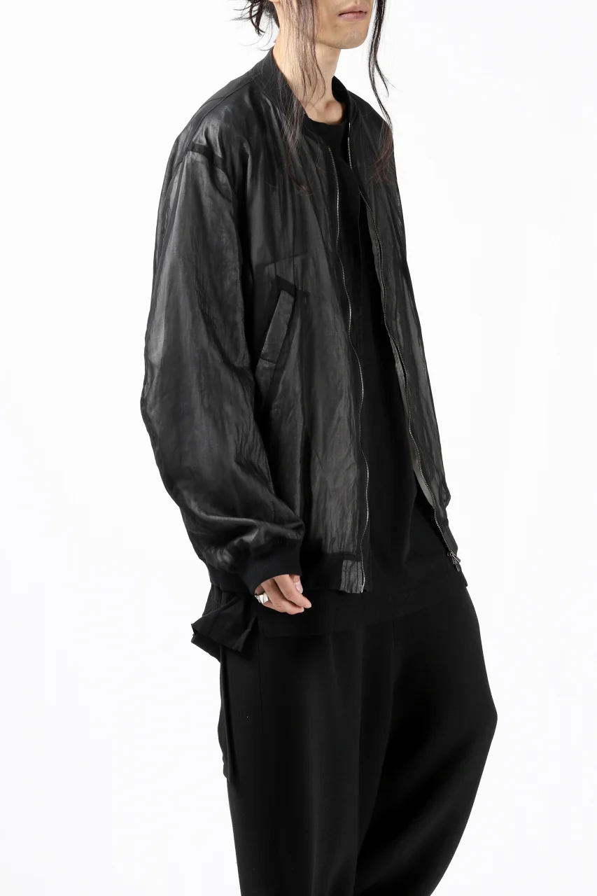 KLASICA FLIGHT PC-1 JACKET / TRANSLUCENT ORGANDY (BLACK) - Image 10