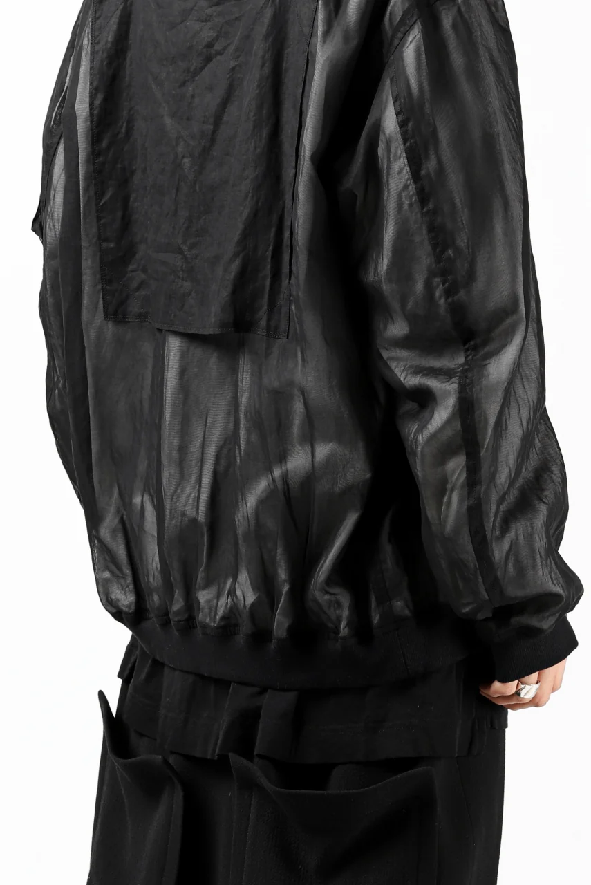 KLASICA FLIGHT PC-1 JACKET / TRANSLUCENT ORGANDY (BLACK) - Image 20