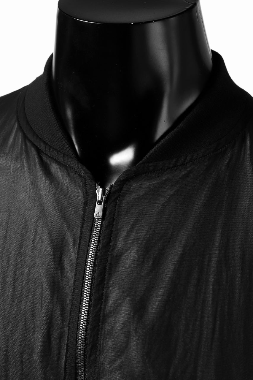 KLASICA FLIGHT PC-1 JACKET / TRANSLUCENT ORGANDY (BLACK) - Image 28