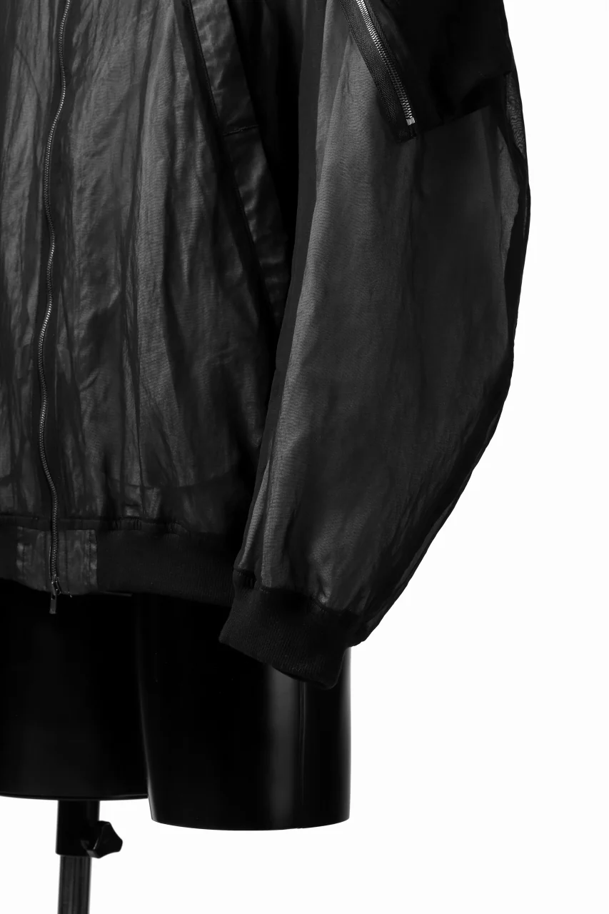 KLASICA FLIGHT PC-1 JACKET / TRANSLUCENT ORGANDY (BLACK) - Image 31
