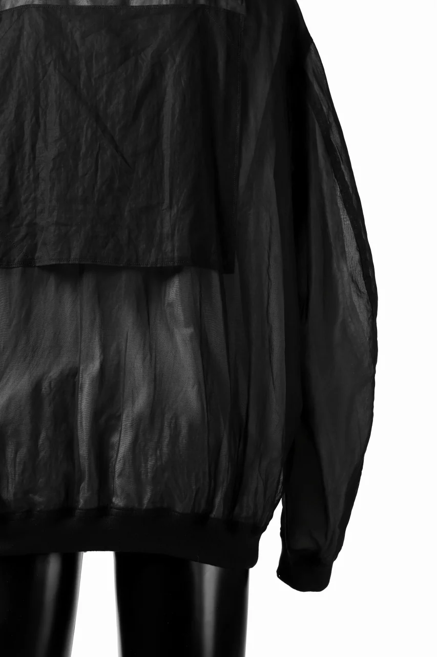 KLASICA FLIGHT PC-1 JACKET / TRANSLUCENT ORGANDY (BLACK) - Image 36
