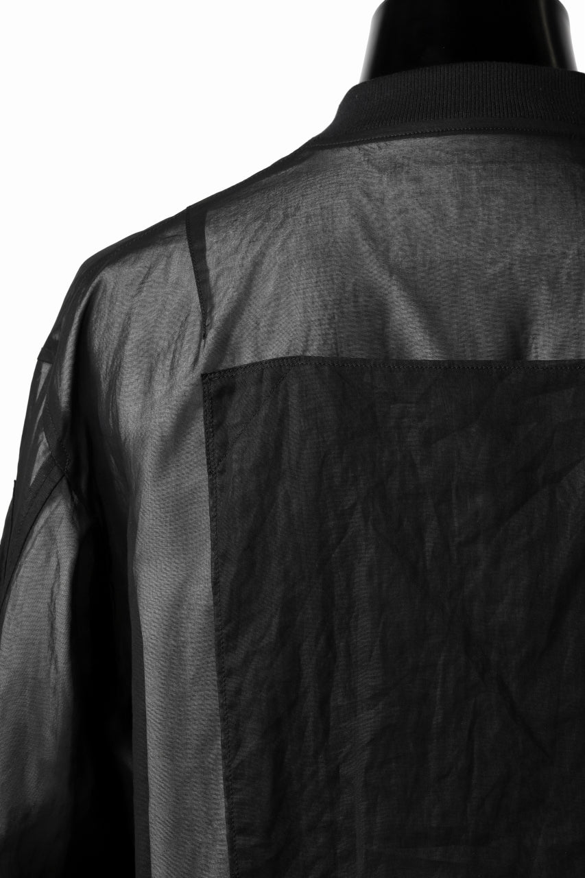 KLASICA FLIGHT PC-1 JACKET / TRANSLUCENT ORGANDY (BLACK) - Image 37