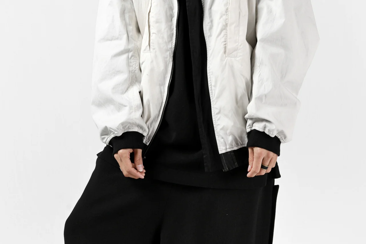 KLASICA FLIGHT PC-1 JACKET / TRANSLUCENT ORGANDY (BLACK) - Image 52
