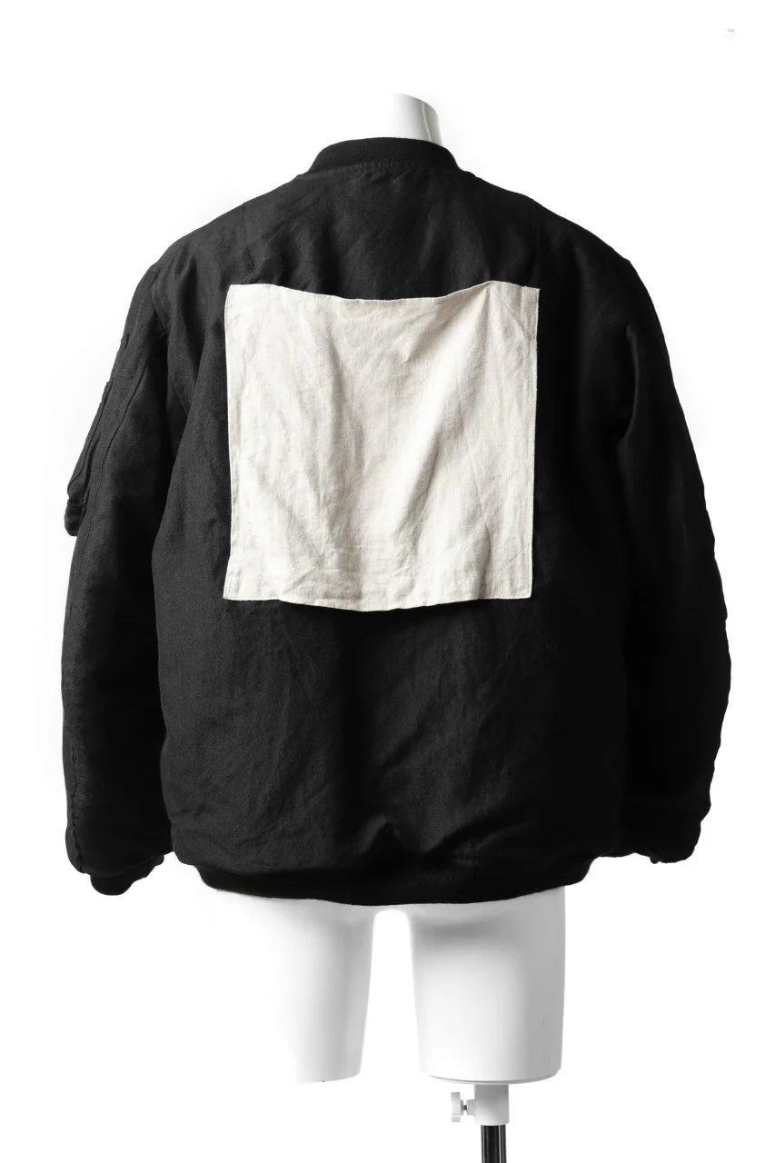 KLASICA FLPC-1 FLIGHT JACKET with BONDED LINING / SERGE WOOL&RAMIE (IRON) - Image 19