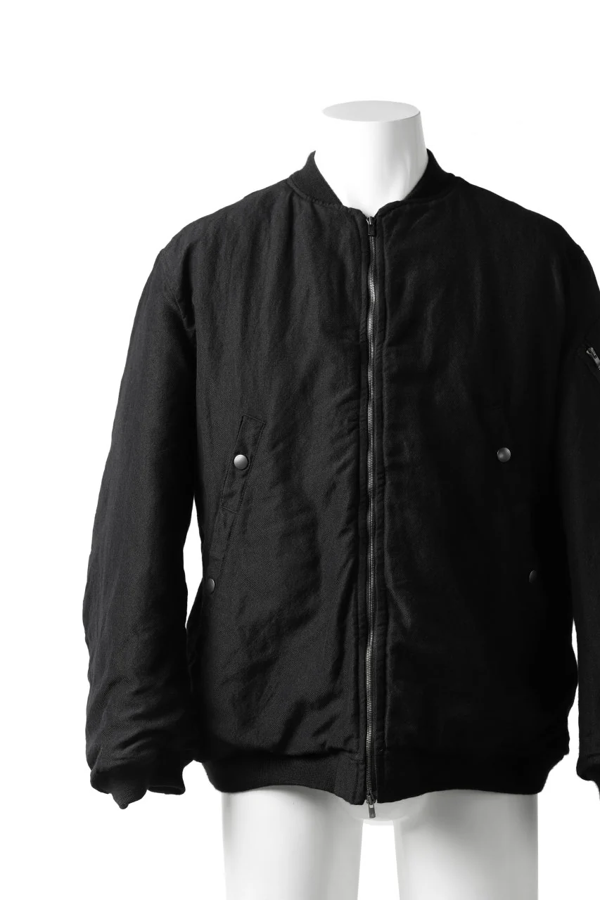 KLASICA FLPC-1 FLIGHT JACKET with BONDED LINING / SERGE WOOL&RAMIE (IRON) - Image 21