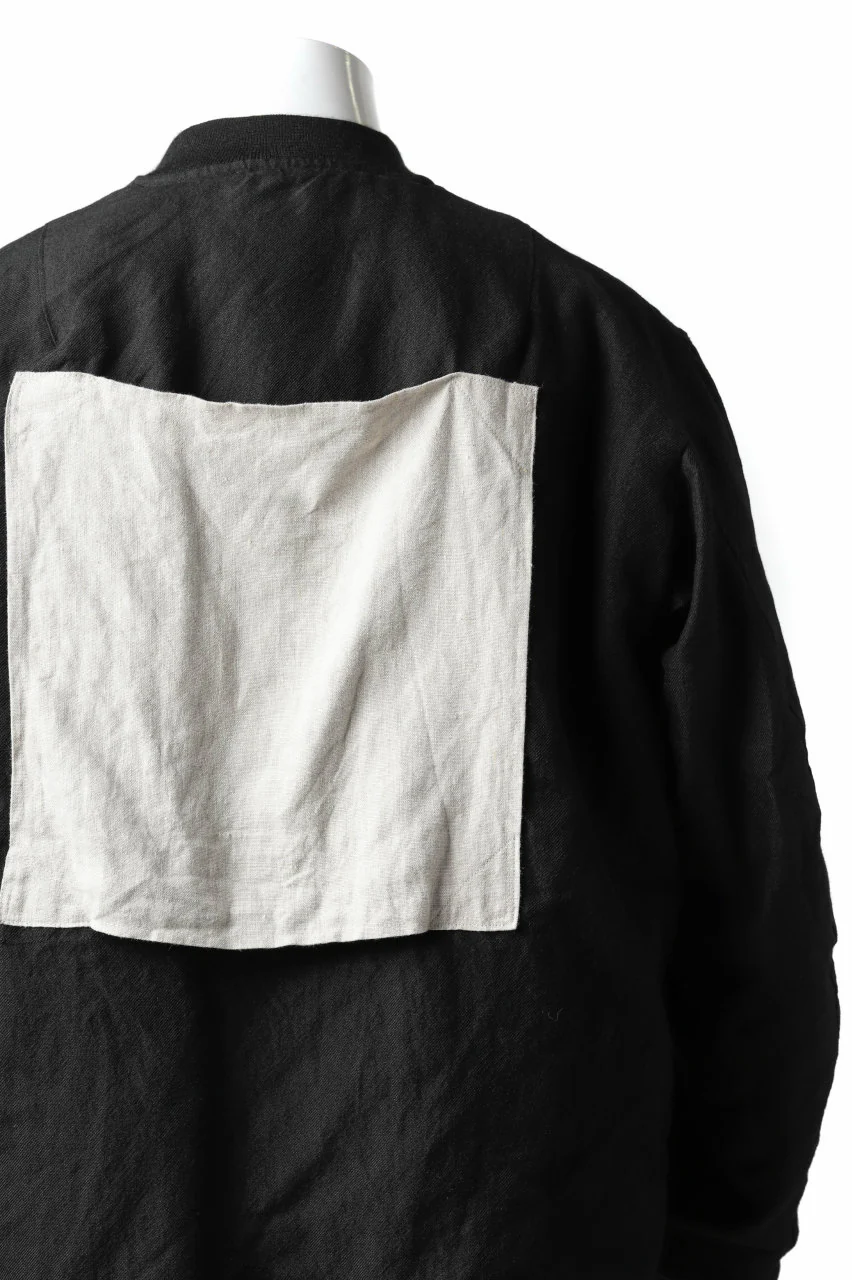 KLASICA FLPC-1 FLIGHT JACKET with BONDED LINING / SERGE WOOL&RAMIE (IRON) - Image 28