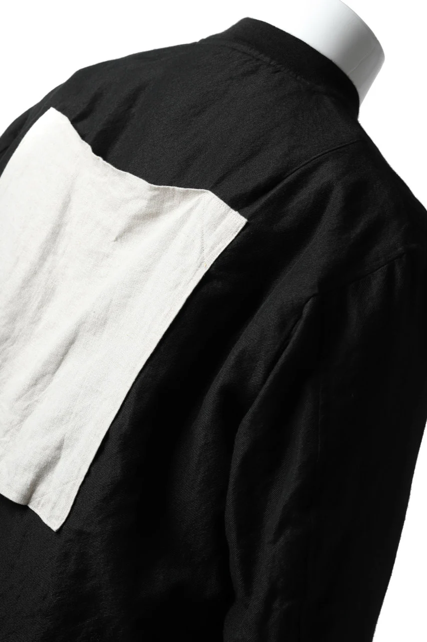KLASICA FLPC-1 FLIGHT JACKET with BONDED LINING / SERGE WOOL&RAMIE (IRON) - Image 29