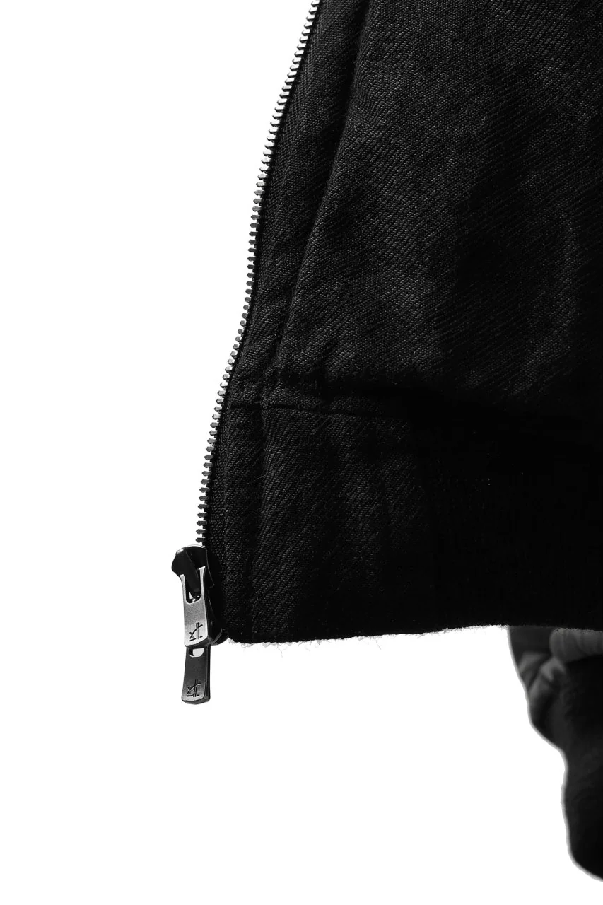 KLASICA FLPC-1 FLIGHT JACKET with BONDED LINING / SERGE WOOL&RAMIE (IRON) - Image 36