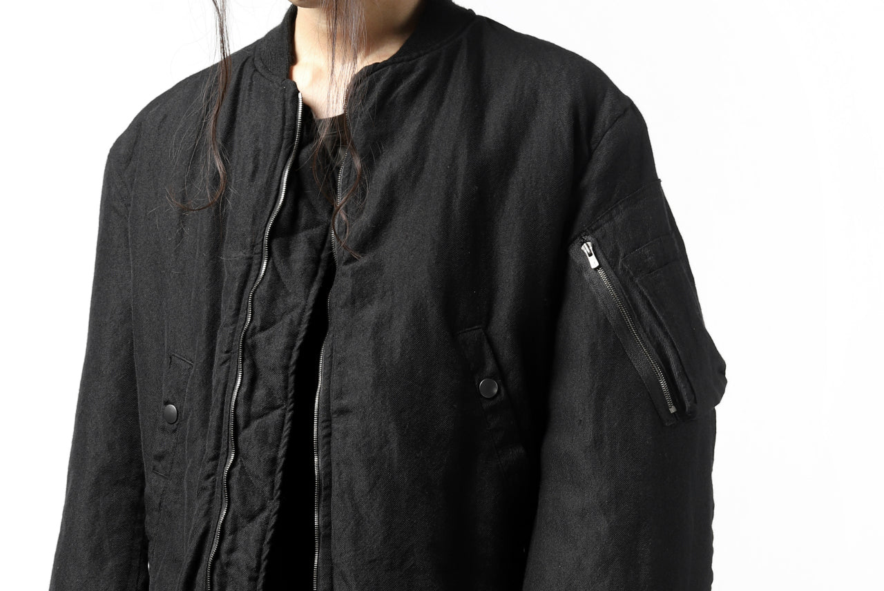 KLASICA FLPC-1 FLIGHT JACKET with BONDED LINING / SERGE WOOL&RAMIE (IRON) - Image 37