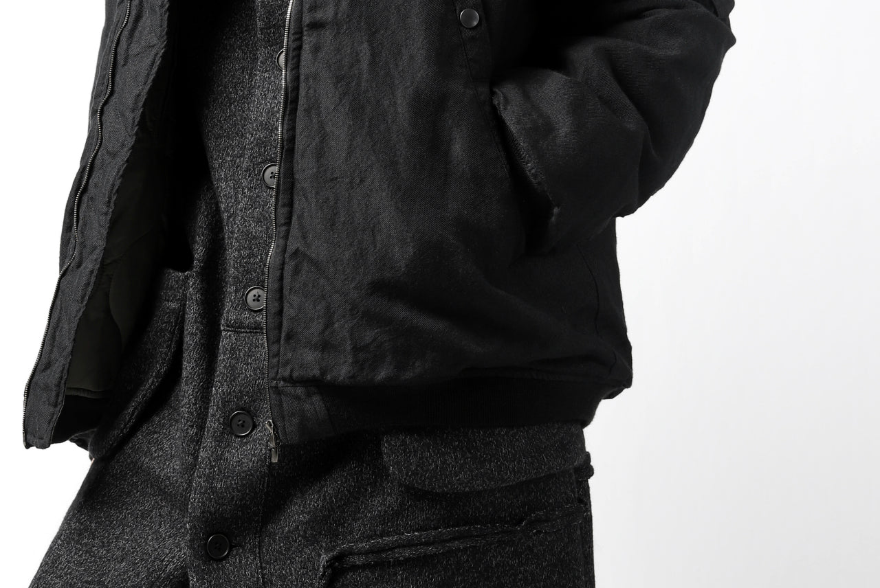 KLASICA FLPC-1 FLIGHT JACKET with BONDED LINING / SERGE WOOL&RAMIE (IRON) - Image 39