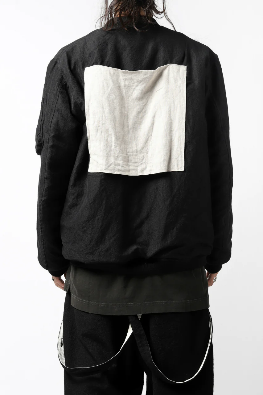 KLASICA FLPC-1 FLIGHT JACKET with BONDED LINING / SERGE WOOL&RAMIE (IRON) - Image 7