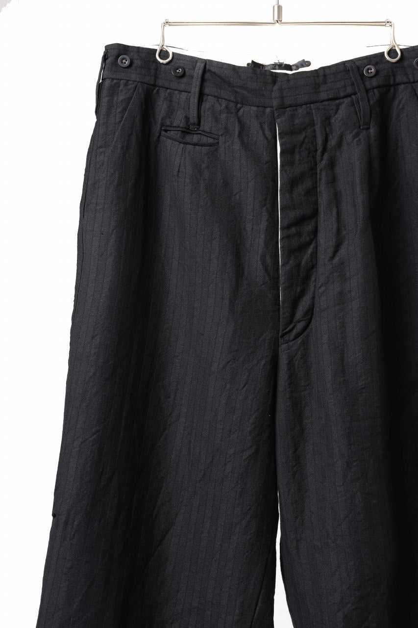KLASICA GALWAY - Hb CUT OFF BOLD STRAIGHT TROUSERS / HIGH DENSITY HERRING BONE (DARK NIGHT) - Image 13