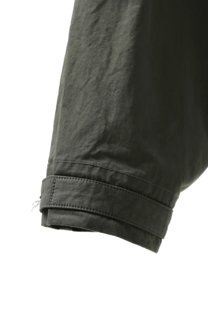 KLASICA GARNER EXTRA WIDE STRING TROUSERS / HIGH DENSITY MATT TWILL (OLIVE) - Image 11