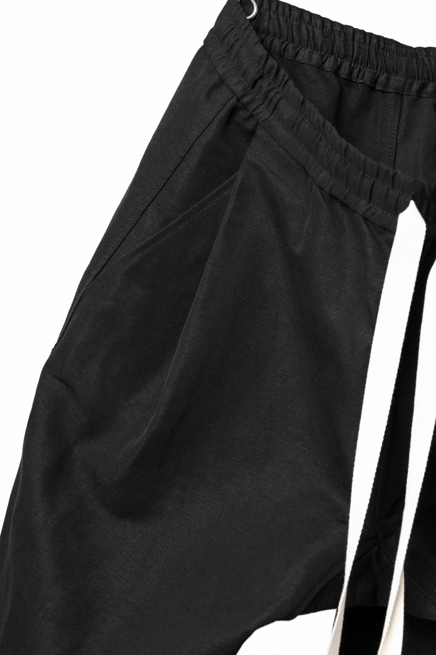 KLASICA GARNER WIDE STRING PANTS / TRI UNION HIGH DENSITY GABARDINE (BLACK) - Image 10