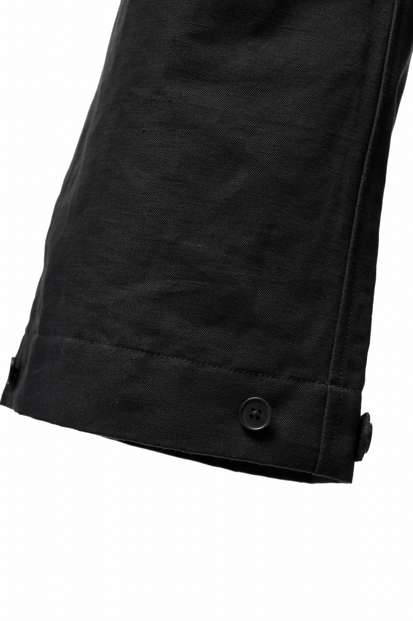 KLASICA GARNER WIDE STRING PANTS / TRI UNION HIGH DENSITY GABARDINE (BLACK) - Image 12