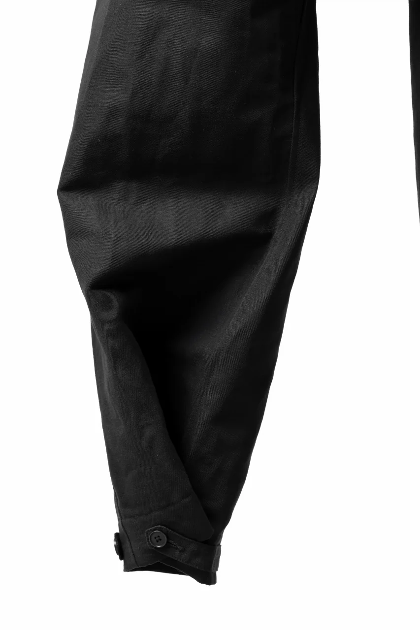 KLASICA GARNER WIDE STRING PANTS / TRI UNION HIGH DENSITY GABARDINE (BLACK) - Image 16