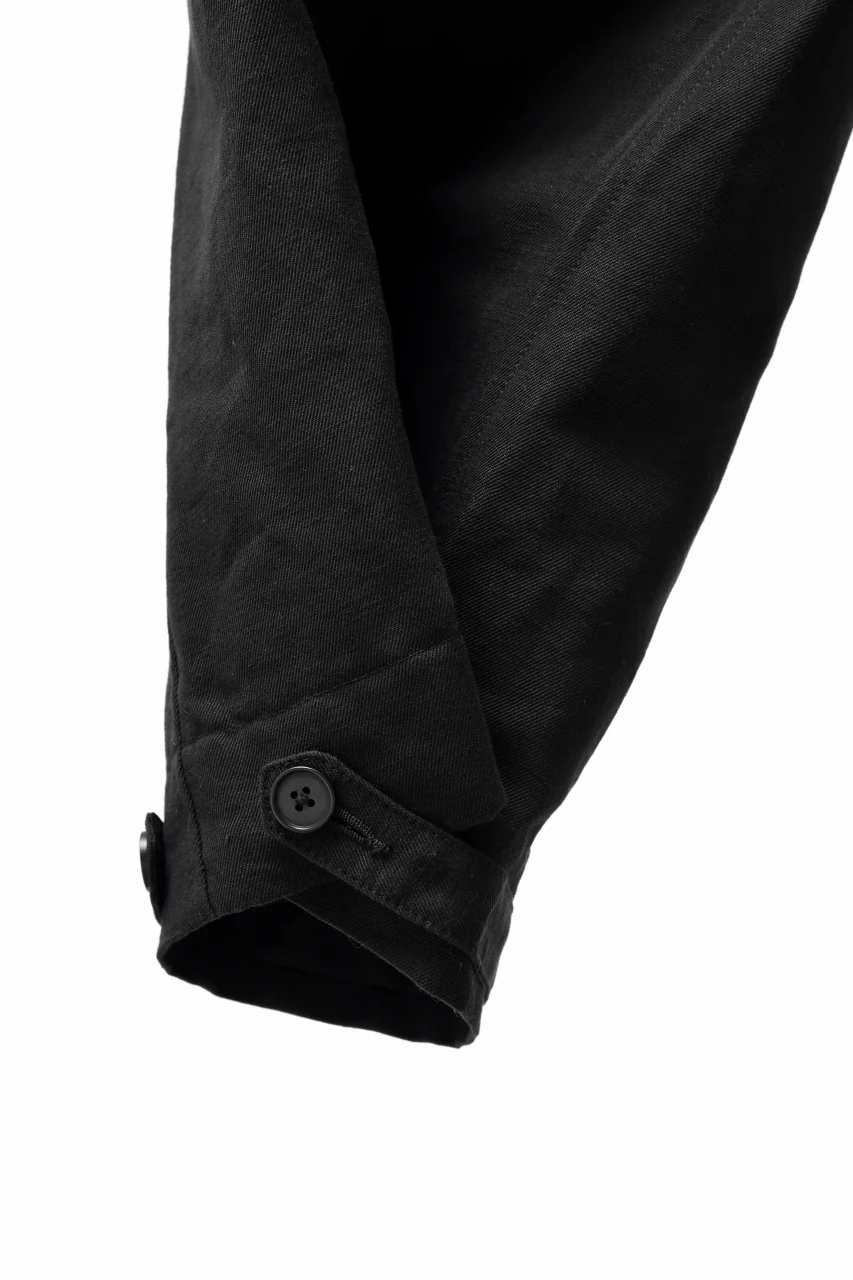 KLASICA GARNER WIDE STRING PANTS / TRI UNION HIGH DENSITY GABARDINE (BLACK) - Image 17