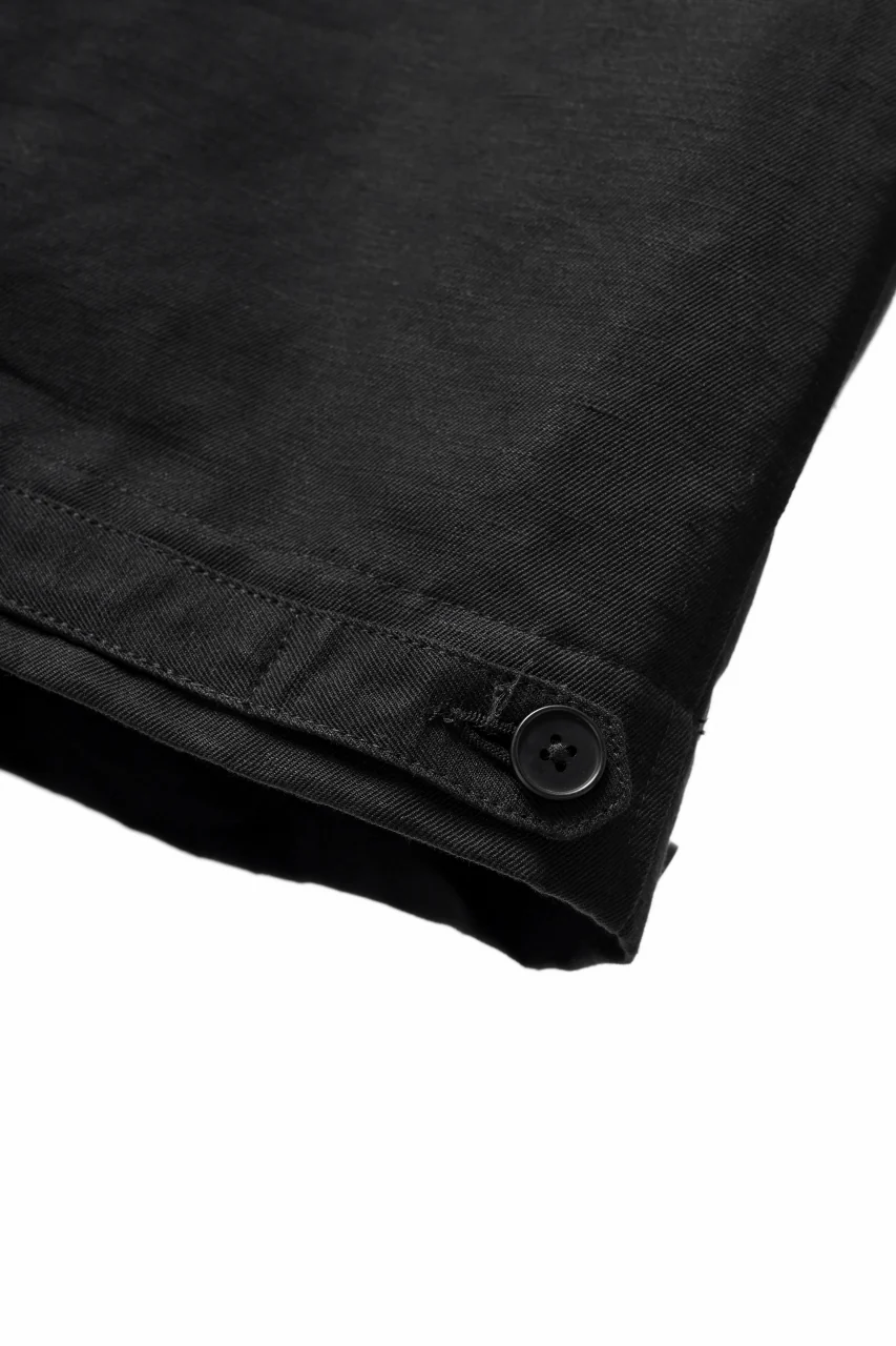 KLASICA GARNER WIDE STRING PANTS / TRI UNION HIGH DENSITY GABARDINE (BLACK) - Image 20