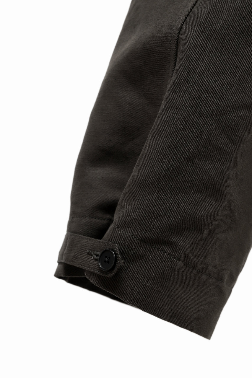 KLASICA GARNER WIDE STRING PANTS / TRI UNION HIGH DENSITY GABARDINE (MILITARY) - Image 13