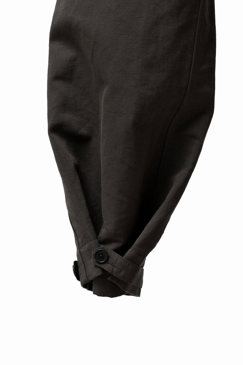 KLASICA GARNER WIDE STRING PANTS / TRI UNION HIGH DENSITY GABARDINE (MILITARY) - Image 14
