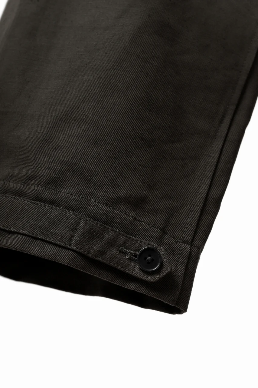 KLASICA GARNER WIDE STRING PANTS / TRI UNION HIGH DENSITY GABARDINE (MILITARY) - Image 19