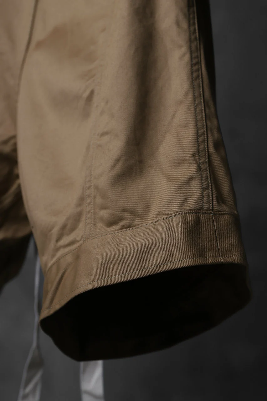 KLASICA GERALD-cc LOW CROTCH SHORTS / DRY CHINO CLOTH (BEIGE) - Image 21