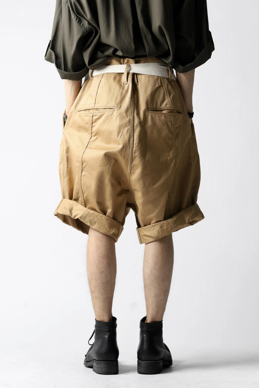 KLASICA GERALD-cc LOW CROTCH SHORTS / DRY CHINO CLOTH (BEIGE) - Image 29