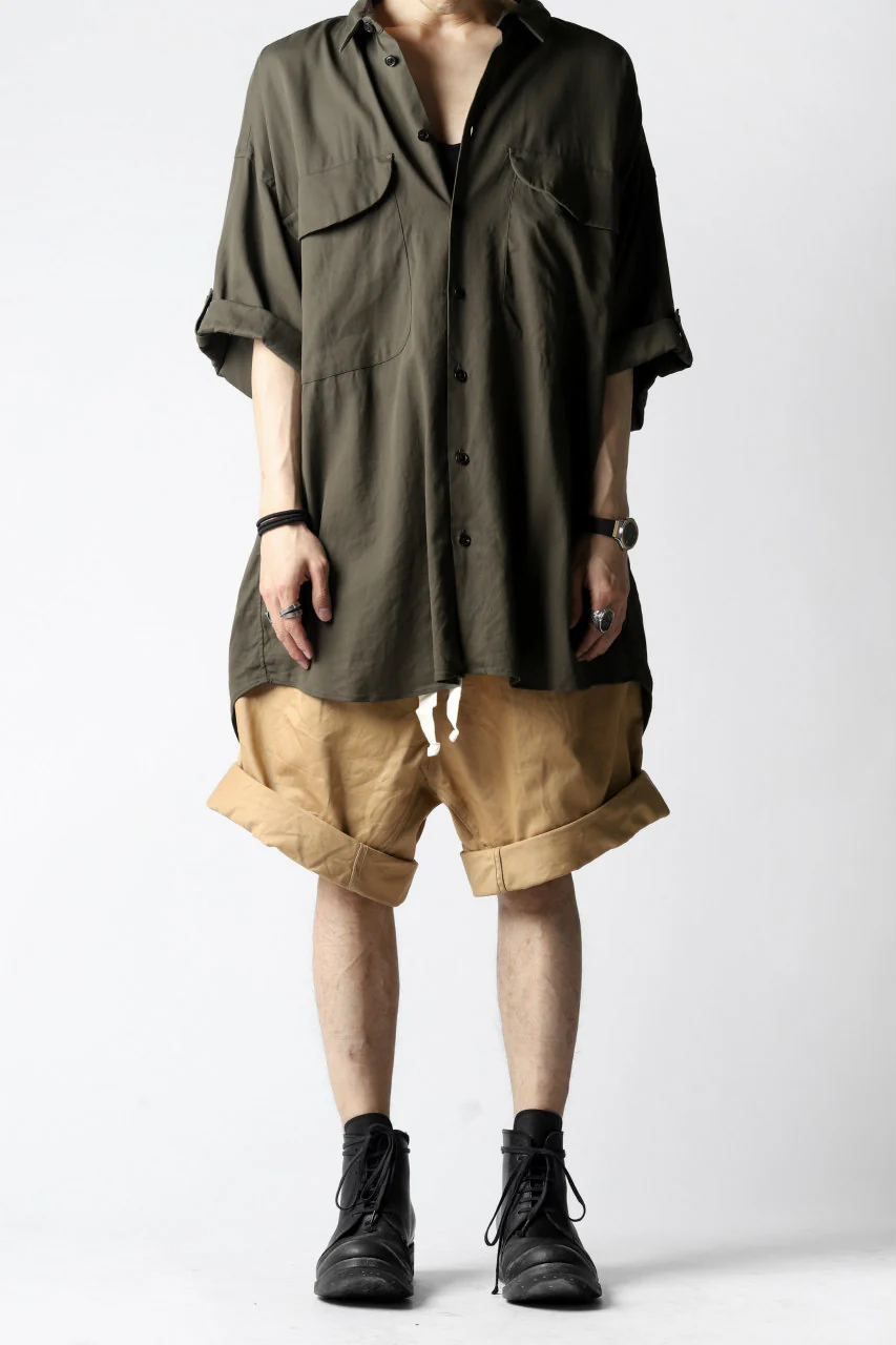 KLASICA GERALD-cc LOW CROTCH SHORTS / DRY CHINO CLOTH (BEIGE) - Image 32