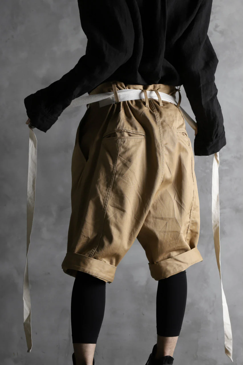KLASICA GERALD-cc LOW CROTCH SHORTS / DRY CHINO CLOTH (BEIGE) - Image 37