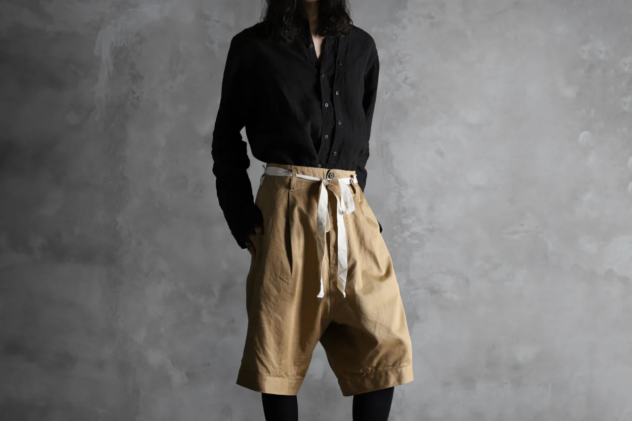 KLASICA GERALD-cc LOW CROTCH SHORTS / DRY CHINO CLOTH (BEIGE) - Image 41