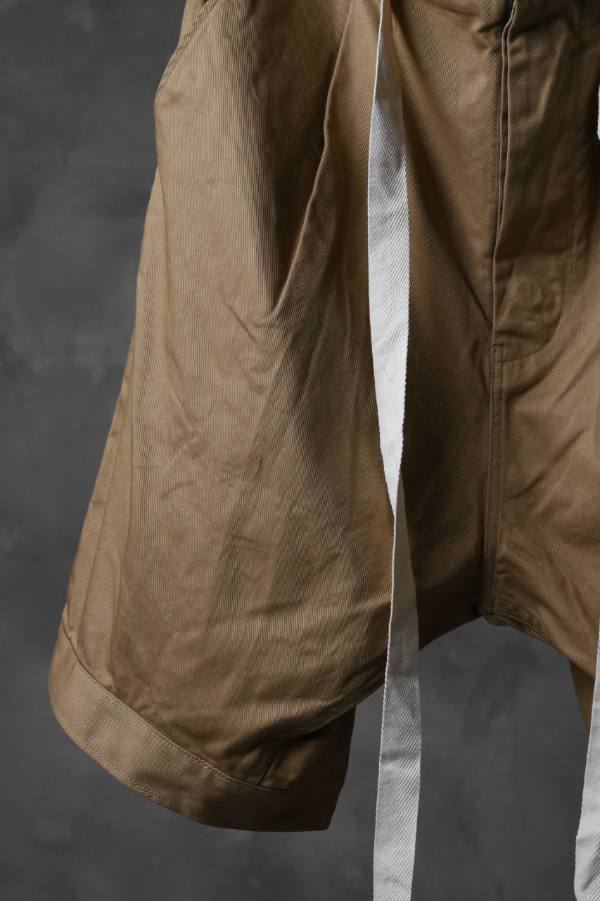 KLASICA GERALD-cc LOW CROTCH SHORTS / DRY CHINO CLOTH (BEIGE) - Image 9
