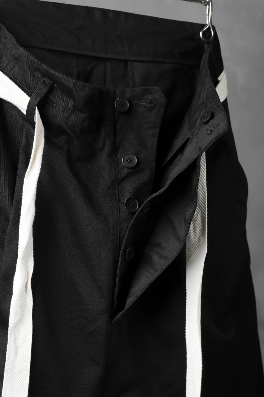 KLASICA GERALD-cc LOW CROTCH SHORTS / DRY CHINO CLOTH (BLACK) - Image 10