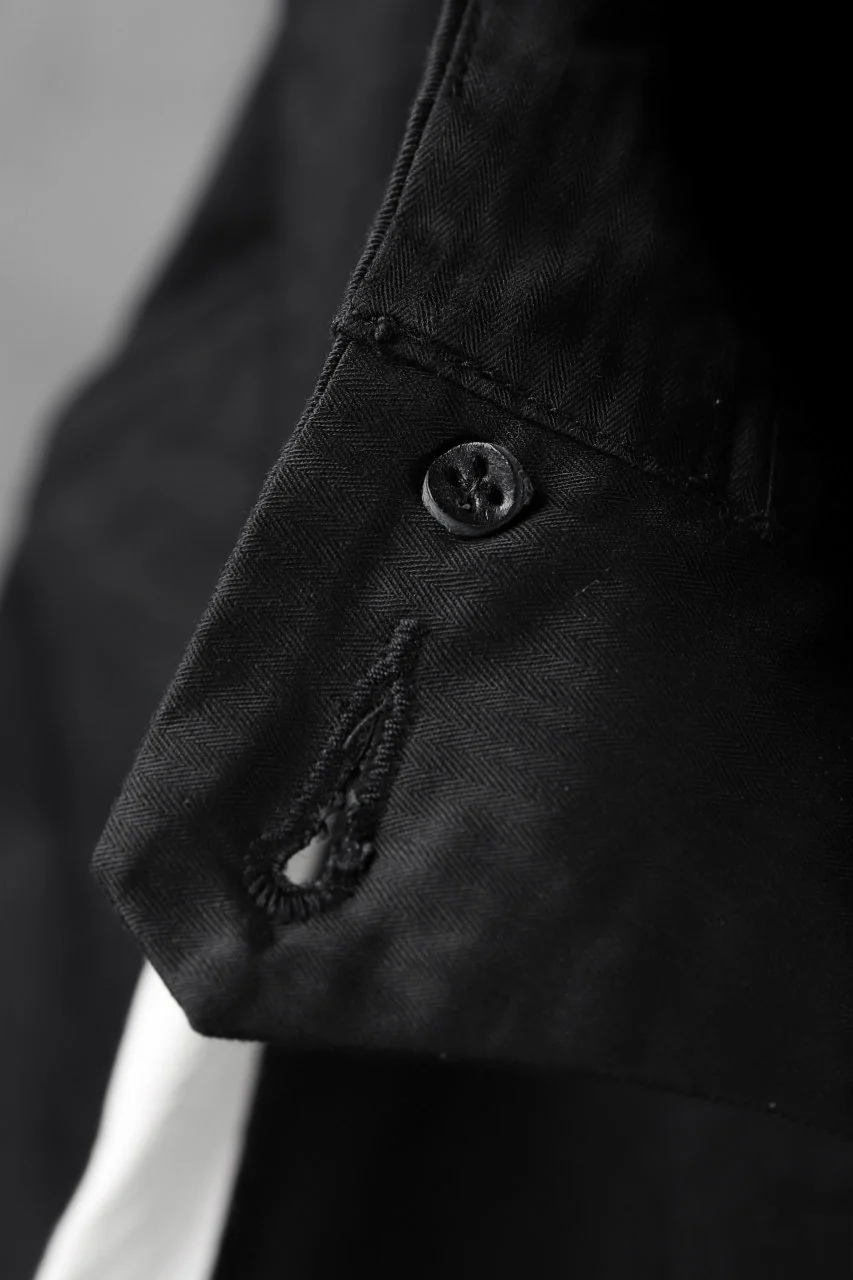 KLASICA GERALD-cc LOW CROTCH SHORTS / DRY CHINO CLOTH (BLACK) - Image 12
