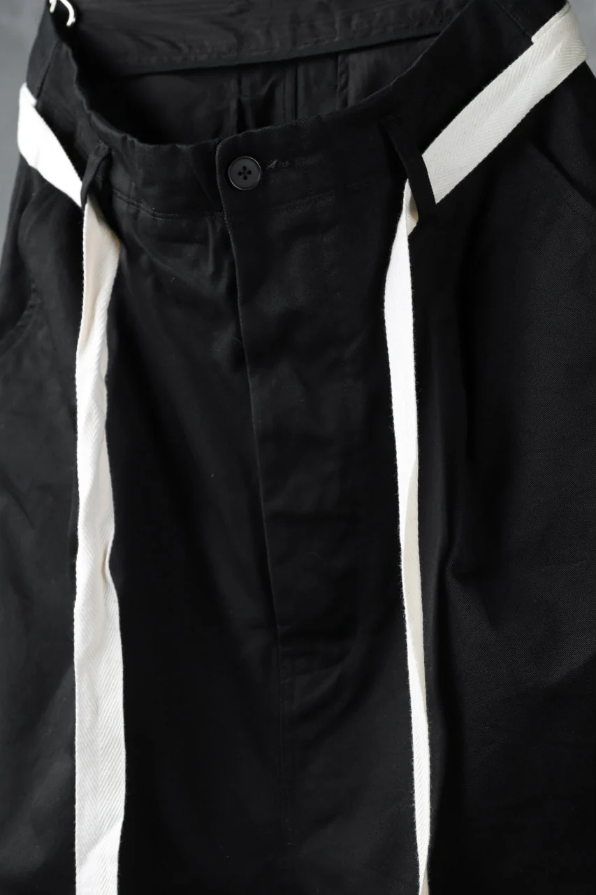 KLASICA GERALD-cc LOW CROTCH SHORTS / DRY CHINO CLOTH (BLACK) - Image 14