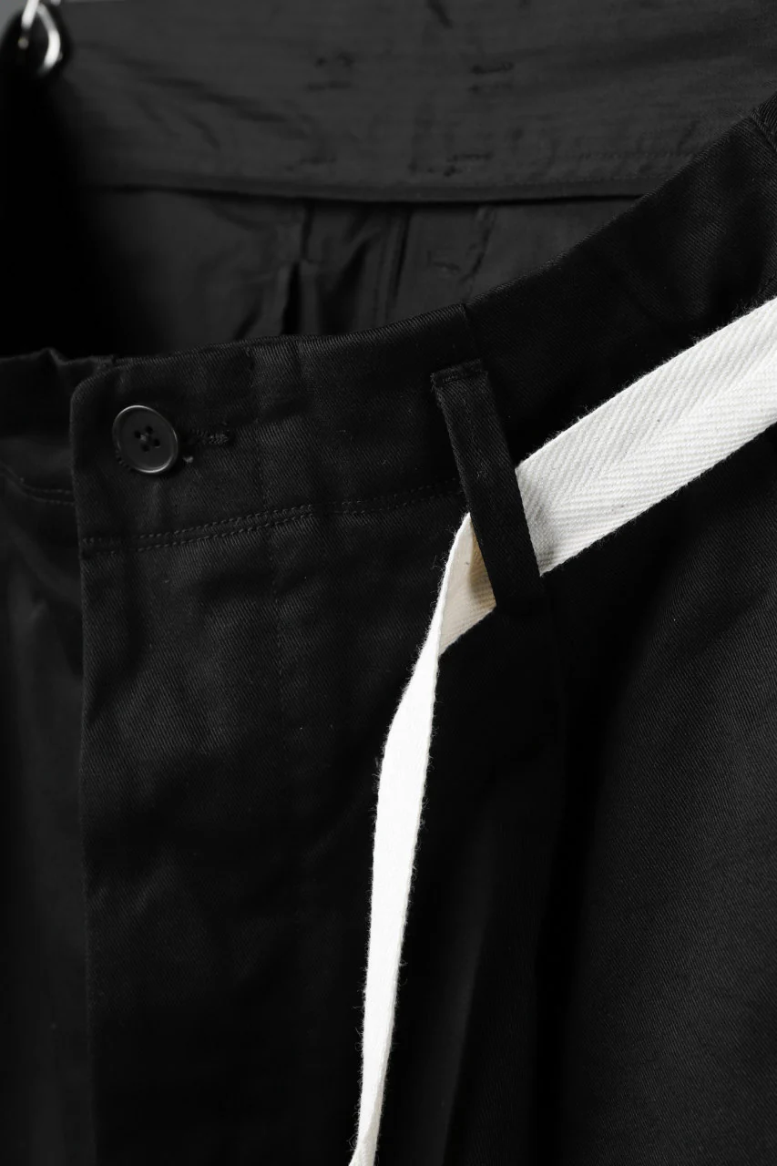 KLASICA GERALD-cc LOW CROTCH SHORTS / DRY CHINO CLOTH (BLACK) - Image 15