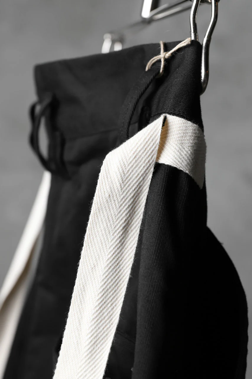 KLASICA GERALD-cc LOW CROTCH SHORTS / DRY CHINO CLOTH (BLACK) - Image 16