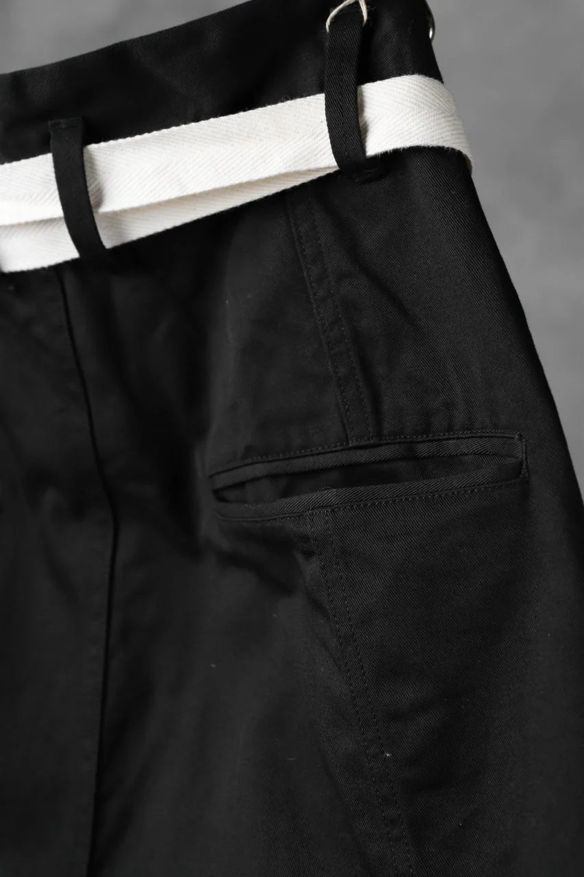 KLASICA GERALD-cc LOW CROTCH SHORTS / DRY CHINO CLOTH (BLACK) - Image 18