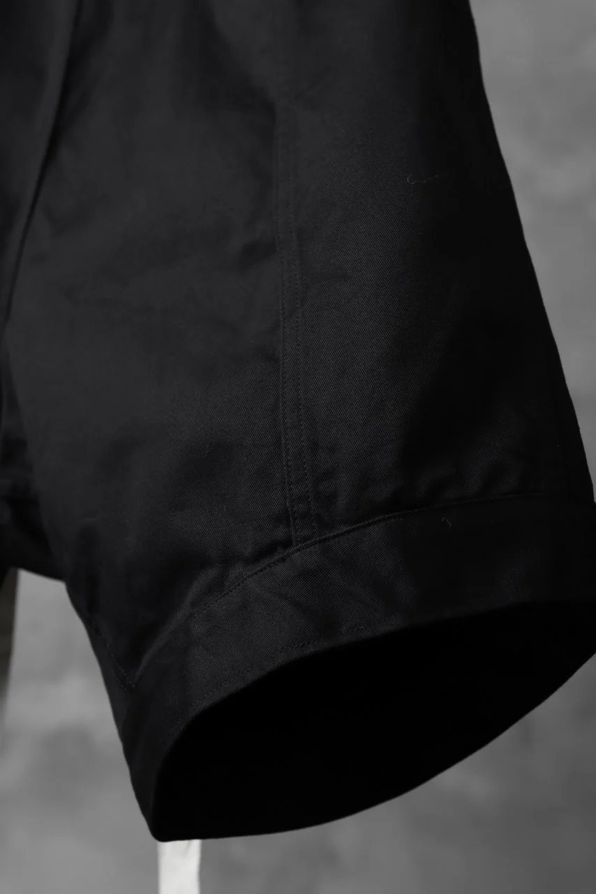 KLASICA GERALD-cc LOW CROTCH SHORTS / DRY CHINO CLOTH (BLACK) - Image 19