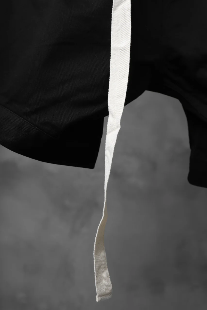 KLASICA GERALD-cc LOW CROTCH SHORTS / DRY CHINO CLOTH (BLACK) - Image 9