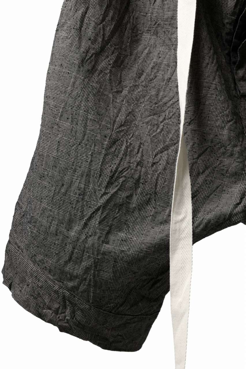 KLASICA GERALD LOW CROTCH SHORT TROUSERS / ORIGINAL PONGEE NEP (GLEN CHECK) - Image 10