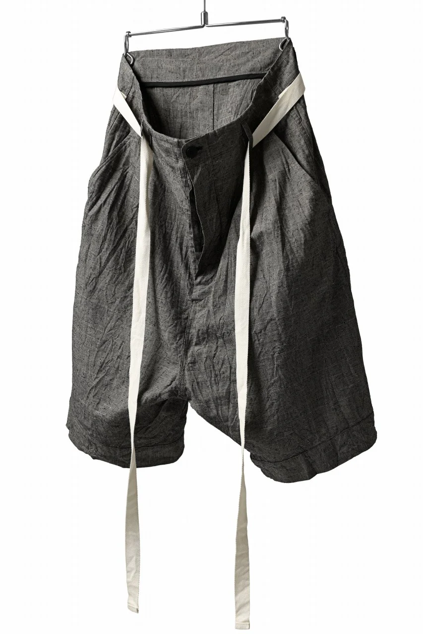 KLASICA GERALD LOW CROTCH SHORT TROUSERS / ORIGINAL PONGEE NEP (GLEN CHECK) - Image 2